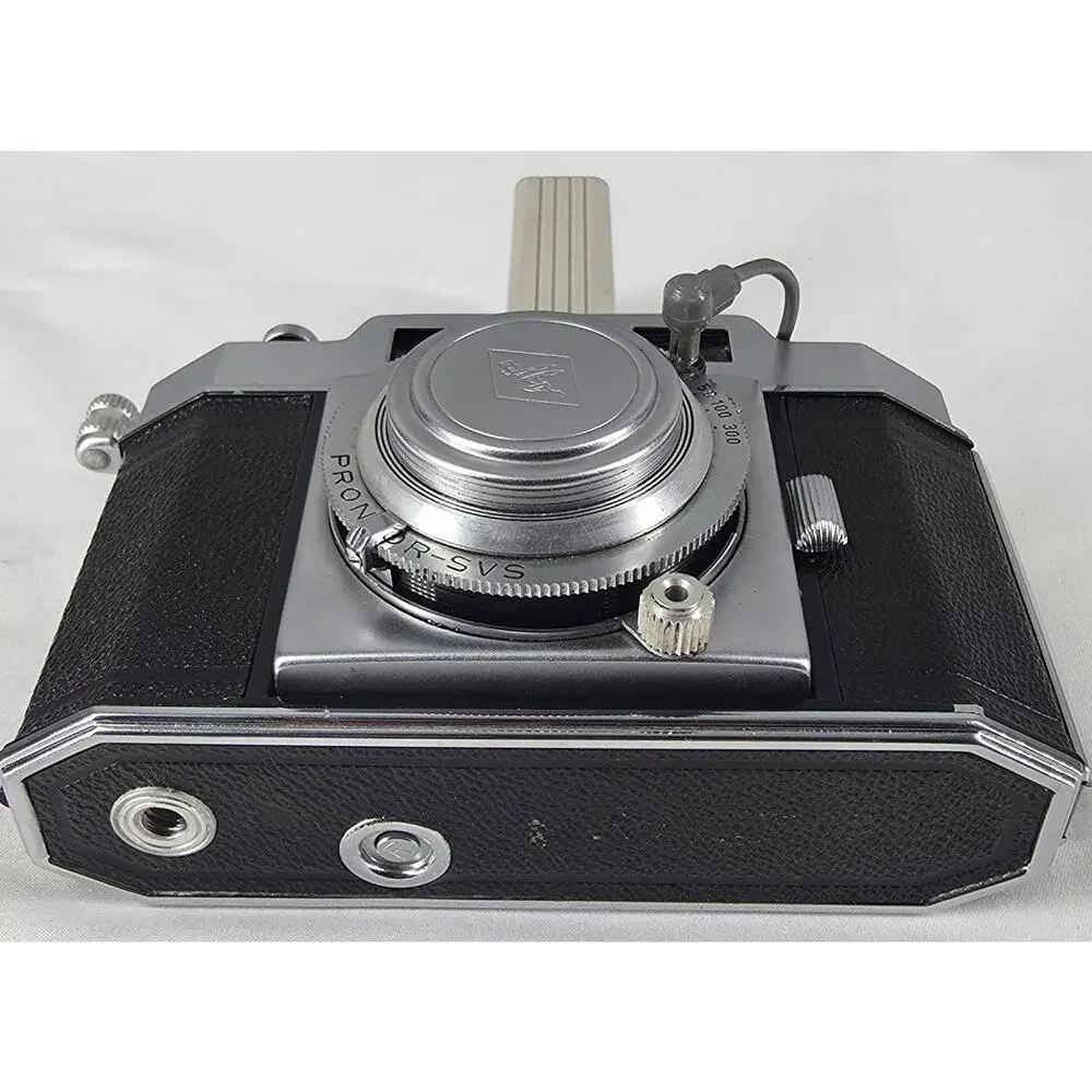 AGFA KARAT IV 35MM CAMERA - SOLINAR 50MM F/2.8 LENS + OPTIMA BLITZ FLASH VINTAGE